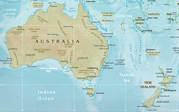 Australia and Oceania Notes | Study Geography for UPSC CSE - UPSC