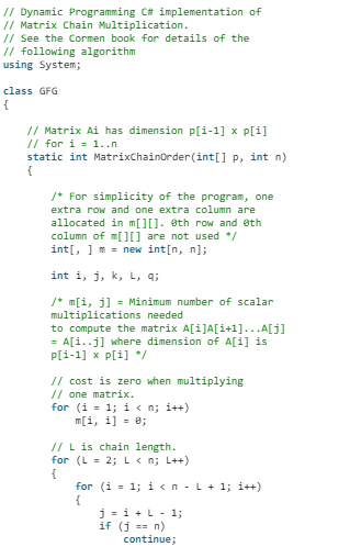 Matrix Chain Multiplication - Algorithms - Computer Science Engineering ...