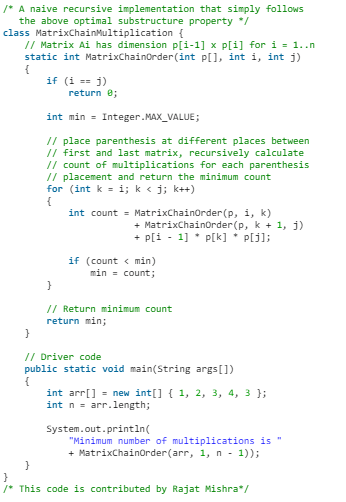Matrix Chain Multiplication - Algorithms - Computer Science Engineering ...