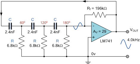 RC Phase Shift Oscillator | Analog and Digital Electronics - Electrical Engineering (EE)