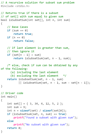 Subset Sum Problem - Algorithms - Computer Science Engineering (CSE ...