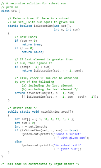 Subset Sum Problem - Algorithms - Computer Science Engineering (CSE ...
