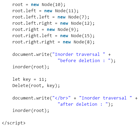 Insertion and Deletion in Binary Tree - Programming and Data Structures ...
