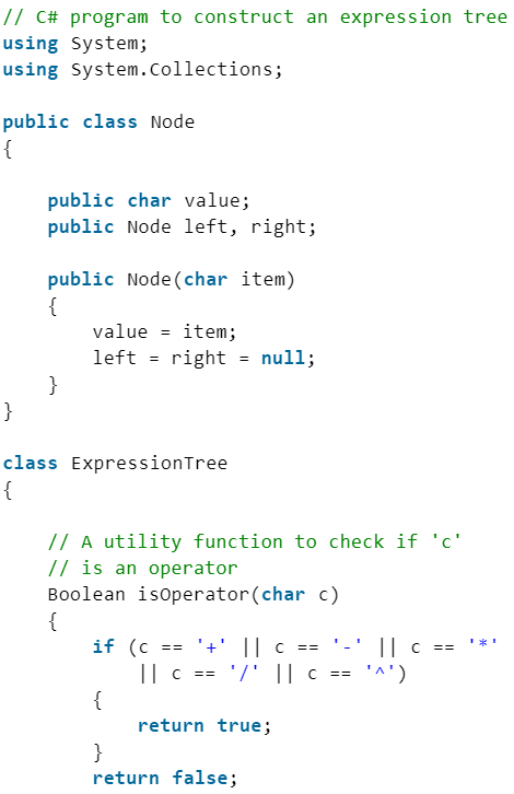 Expression Tree - Programming and Data Structures - Computer Science ...