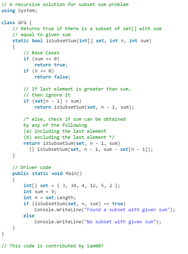 Subset Sum Problem - Algorithms - Computer Science Engineering (CSE ...