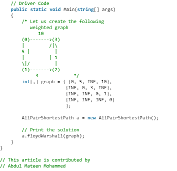 Floyd Warshall Algorithm - Algorithms - Computer Science Engineering ...