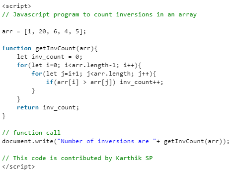 Count Inversions In Array - Algorithms - Computer Science Engineering ...