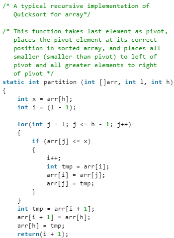 Quick Sort - Algorithms - Computer Science Engineering (CSE) PDF Download
