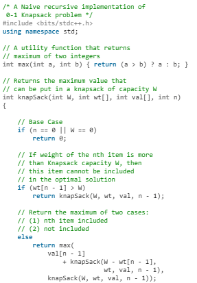 0-1 Knapsack Problem - Algorithms - Computer Science Engineering (CSE ...