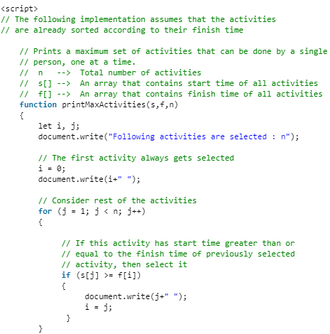 Activity Selection Problem - Computer Science Engineering (CSE) PDF ...