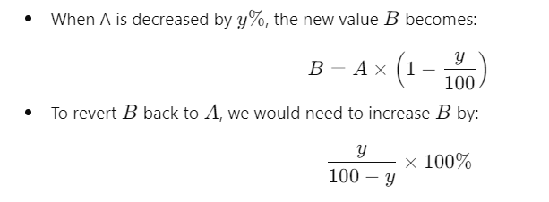 Important Formulas for CAT Percentages
