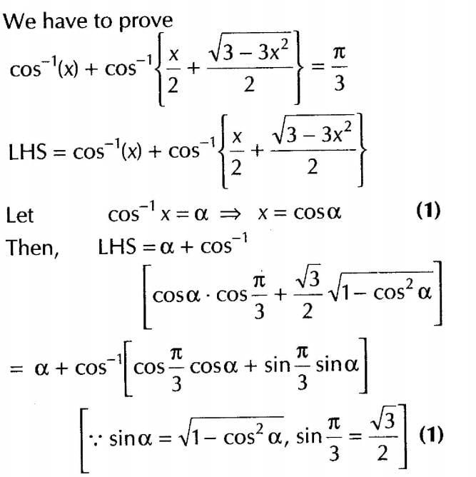 Inverse Of Trigonometric Functions (Important Questions) Class12th 2019