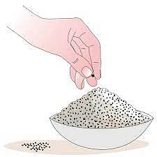 Hand-picking stones from rice