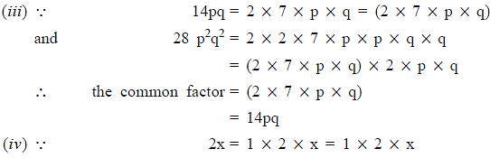 NCERT Solutions: Factorisation- 1 Notes | Study Mathematics (Maths) Class 8 - Class 8