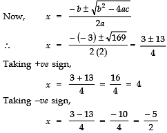 Class 10 Maths Chapter 4 Question Answers - Quadratic Equations