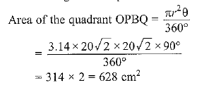 NCERT Solutions for Class 10 Maths Chapter 11 - Areas Related to Circles (Exercise 12.3)