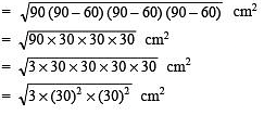 NCERT Solutions for Class 6 Maths - Heron’s Formula (Exercise 10.1)