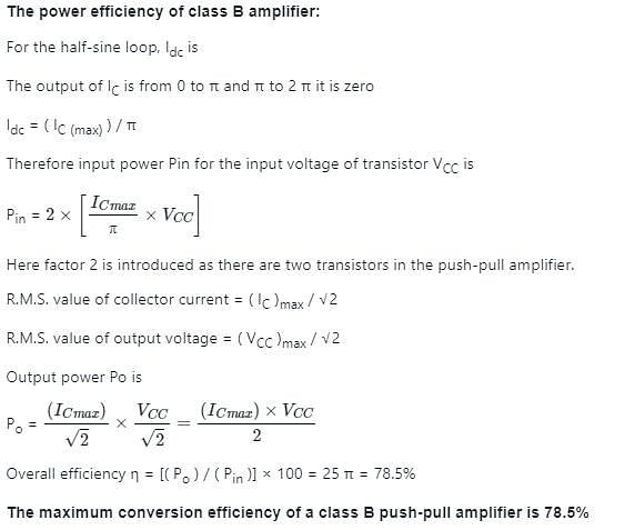 Push-Pull Class B Amplifier Free MCQ Practice Test With Solutions ...