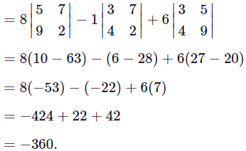 Formula Sheet and Example - Matrices and Determinants - Business ...