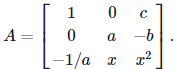 Formula Sheet and Example - Matrices and Determinants - Business ...