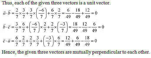 NCERT Solutions Class 12 Maths Chapter 10 - Vector Algebra