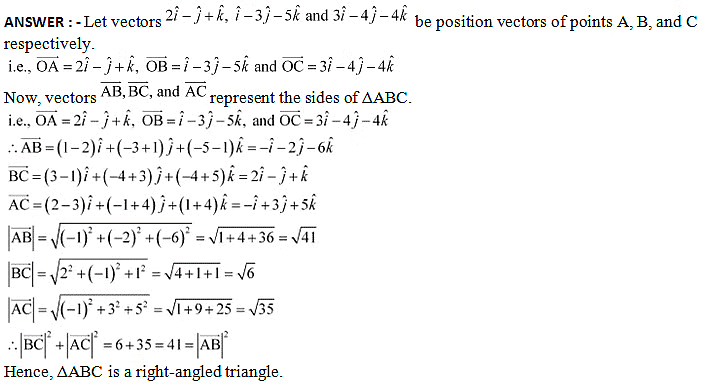 NCERT Solutions Class 12 Maths Chapter 10 - Vector Algebra