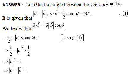 NCERT Solutions Class 12 Maths Chapter 10 - Vector Algebra