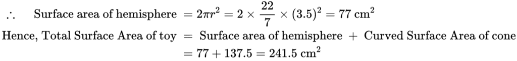 Class 10 Maths Chapter 11 Question Answers - Surface Areas and Volumes