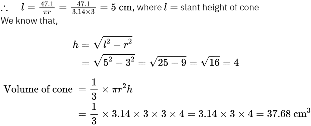 Class 10 Maths Chapter 11 Question Answers - Surface Areas and Volumes