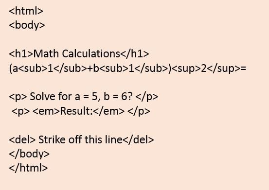 HTML Basics: Chapter Notes - Computer Application: Class 10 PDF Download