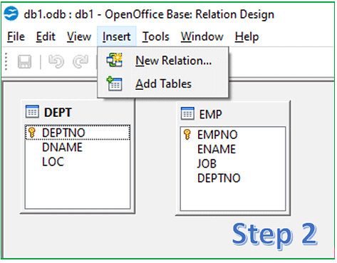 Perform operations on the table | Information Technology for Class 10