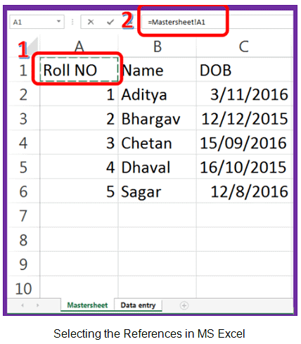 Link Data & Spreadsheets | Information Technology for Class 10
