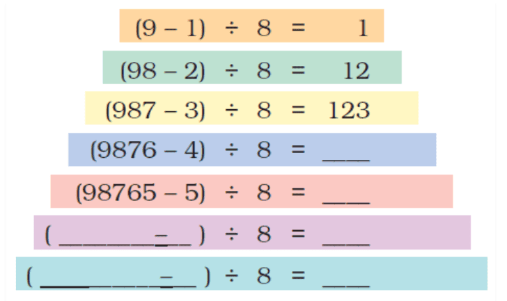 NCERT Solutions for Class 5 Maths - Can you See The Pattern