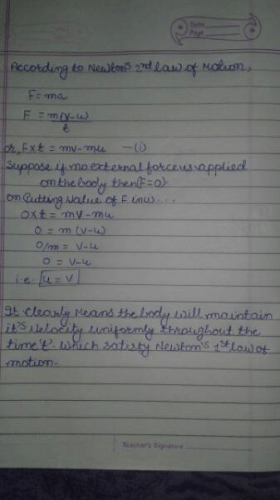 first law of motion class 9 simple definition