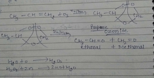 Propene on ozonolysis forms:a)Acetaldehydeb)Formaldehydec)Both ...