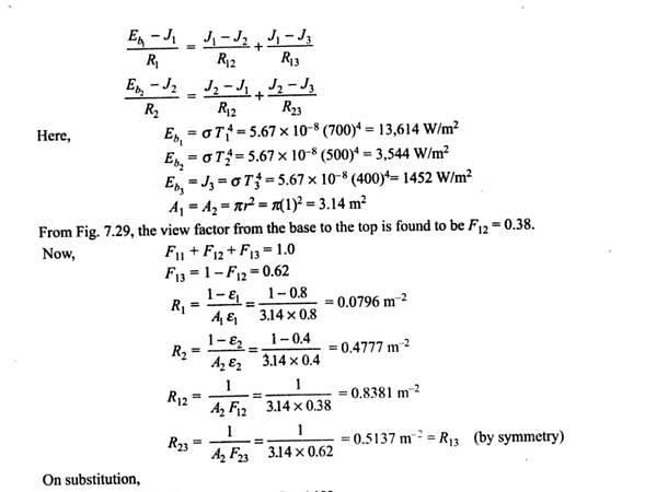 In a cylindrical furnace of diameter 2 m and height 1 m the base