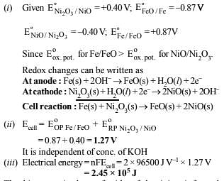 Subjective Type Questions: Electrochemistry- 2 | JEE Advanced Notes | Study Chemistry 35 Years JEE Main & Advanced Past year Papers - JEE