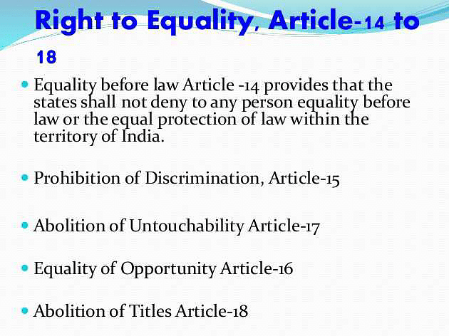 Prohibition Of Discrimination On Grounds As Provided In Article 15 Of