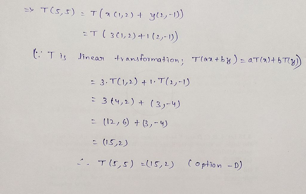 Let B1 = {(1, 2), (2, 1)} And B2 = {(1, 0), (0, 1} Be Ordered Bases Of ...