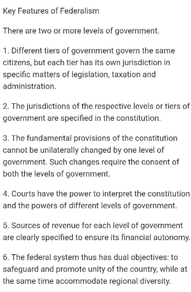 explain-any-five-features-of-federalism-edurev-class-10-question