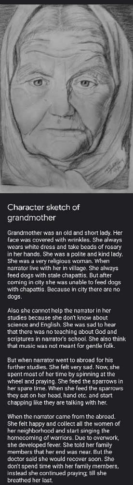 Share 142+ character sketch of grandmother best