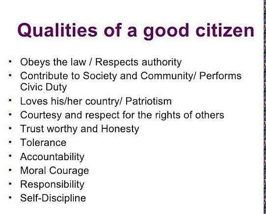 What Are The Seven Personality Traits Of A Good Citizen