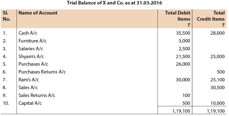 ICAI Notes- Unit 3: Trial Balance - CA Foundation PDF Download