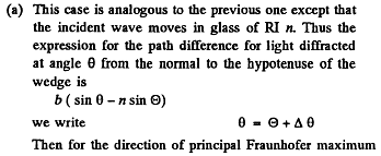 Irodov Solutions: Diffraction of Light- 2 Notes | Study I. E. Irodov Solutions for Physics Class 11 & Class 12 - JEE