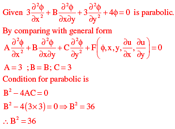 Consider the following partial differential equation:For this 