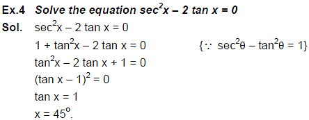Trigonometry - Examples (with Solutions), Geometry, Quantitative Aptitude Notes | Study Quantitative Aptitude (Quant) - CAT
