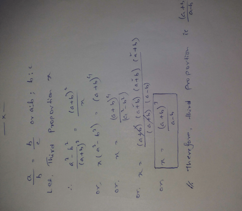 Find Third Proportion Between A²-b² And (a B)² Is Ans Is (a B)³/a-b.how ...