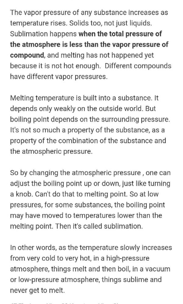 why sublimation process not happen in every matter ? EduRev Class 9