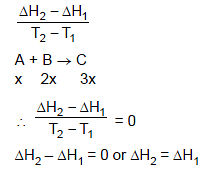 The Heat Capacities Of A, B And C Are In The Ratio 1 : 2 : 3. The ...