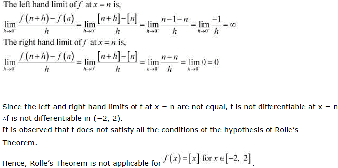 Continuity & Differentiability, NCERT Solutions, Class 12, Maths , Part -8 Notes - JEE